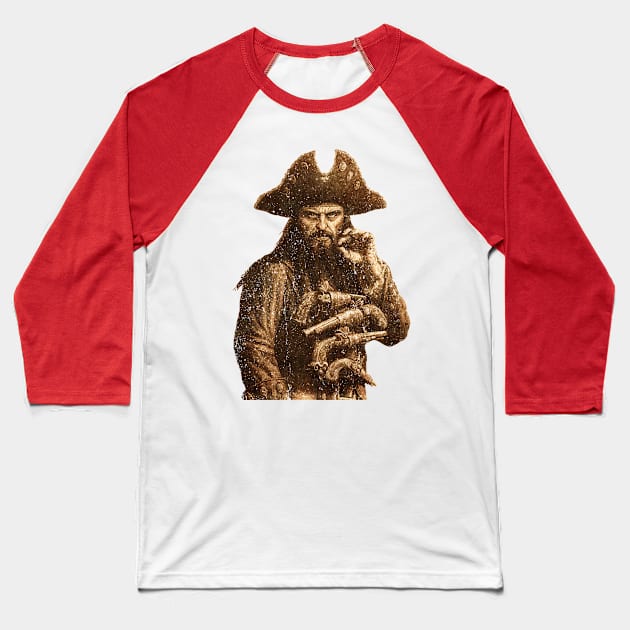 THE CAPTAIN OF THE PIRATE Baseball T-Shirt by kukuvindi